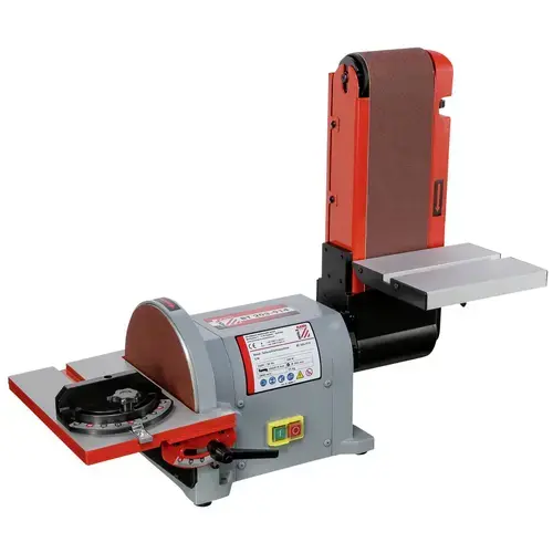 Slefuitor cu banda Holzmann BT203-914_230V, 550 W, 2850 rpm (Argintiu/Rosu)