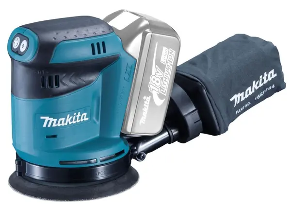 Șlefuitor orbital cu acumulator Makita - DBO180Z, LXT, 18 V, 125 mm, fără baterie și încărcător