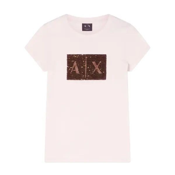 Slim fit cotton jersey t-shirt pink S