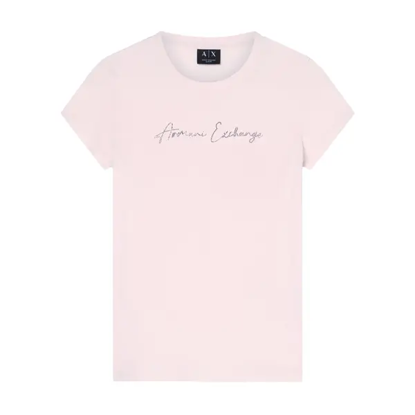 Slim fit t-shirt in classic cotton jersey pink S