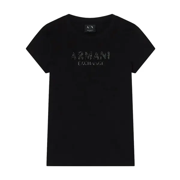 Slim fit t-shirt in cotton jersey black L