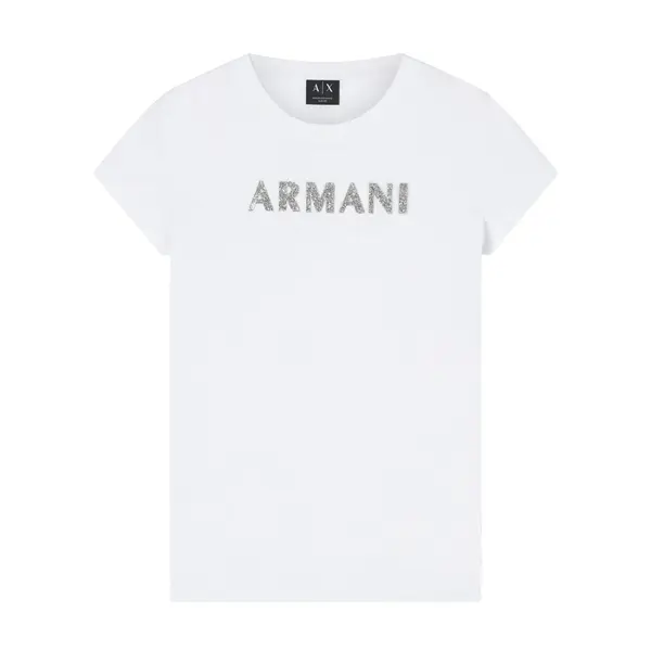 Slim fit t-shirt in cotton jersey white L