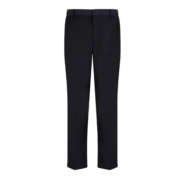 Slim fit twill trousers navy blue 34