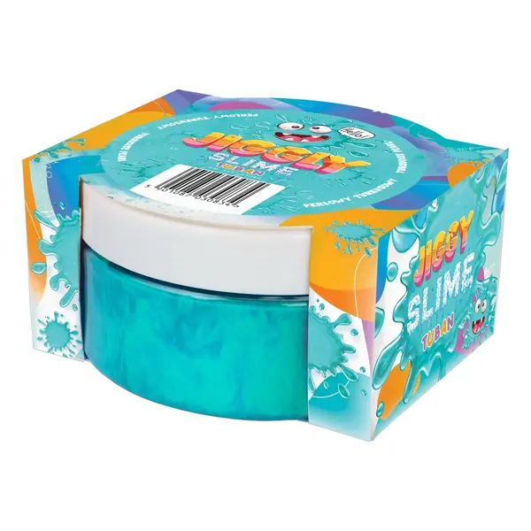 Slime in cutie JIGGLY SLIME - turcoaz perlat, 200 g