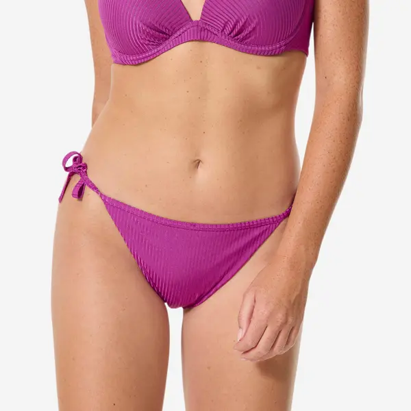Slip de baie surf cu nod texturat Sandy folk Mov Damă