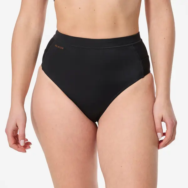 Slip de baie Talie înaltă Rosa Negru Damă