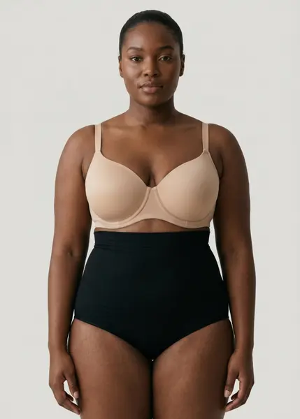 Slip Modelator Premium cu Talie Inalta pentru Abdomen si Talie, 53602, negru