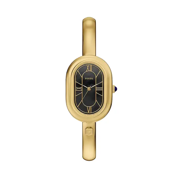 Sloan three-hand gold-tone es5456 black