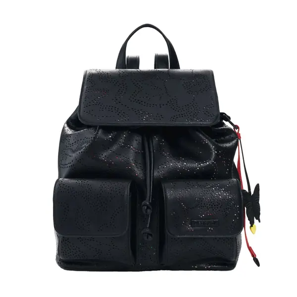 Small cutout backpack black