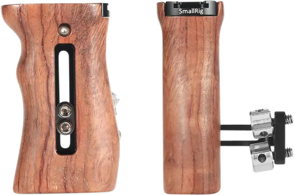 SmallRig 2093 Handle Wooden Universal Side, Maner universal din lemn pentru carcasa camera foto video mirrorless