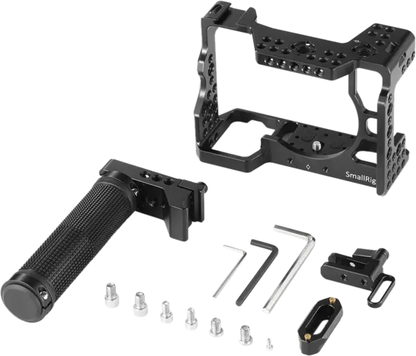 SmallRig 2096 Cage Kit for Sony A7R III, Kit carcara cu maner pentru camera foto video mirrorless