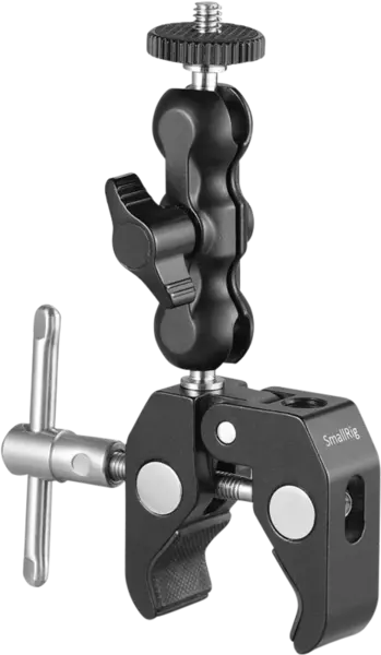 SmallRig 2164 Multi-functional Crab-Shaped Clamp w/ Ballhead Magic Arm, Clema tip menghina cu cap bila dublu