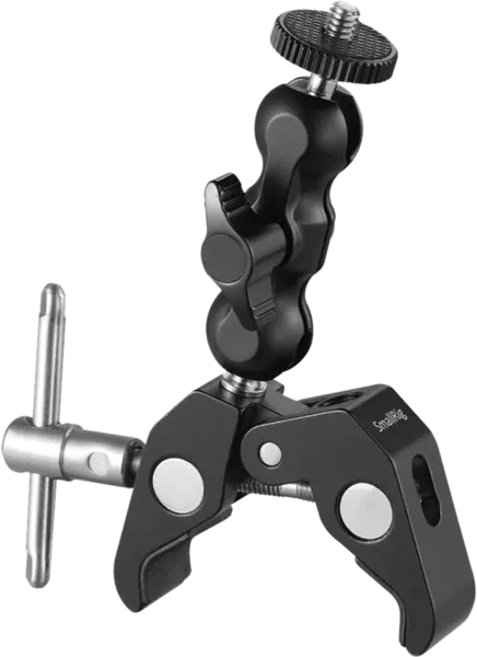 SmallRig 2164 Multi-functional Crab-Shaped Clamp w/ Ballhead Magic Arm, Clema tip menghina cu cap bila dublu