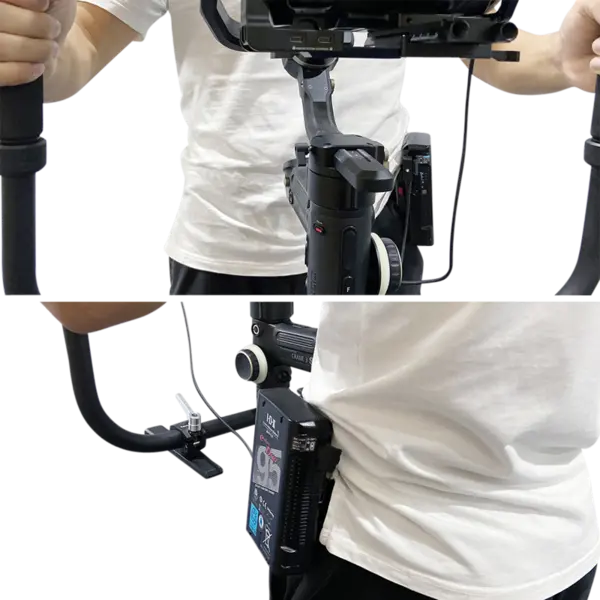 SmallRig 2990 Battery Plate V-Mount w Belt Clip, Placa pentru Baterie V-Mount cu Clip de Centura
