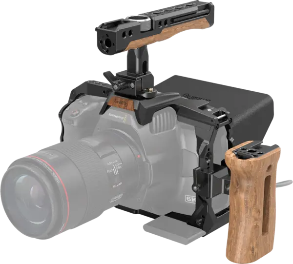 SmallRig 3299 Cage & Accessory Kit PRO for BMPCC 6K Pro, Kit carcasa camera foto video mirrorless cu maner si parasolar