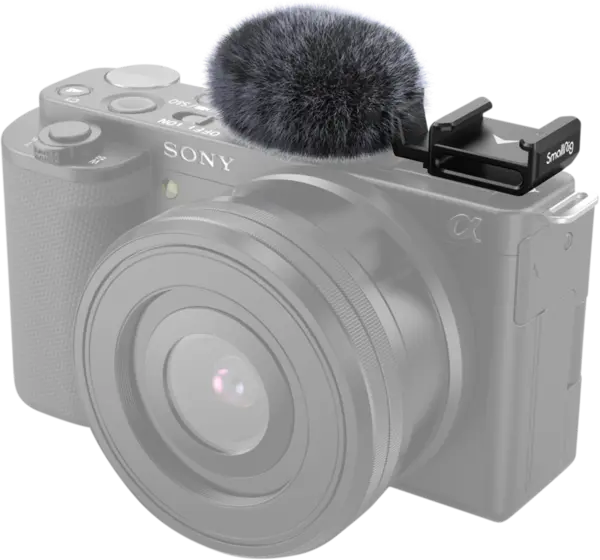 SmallRig 3526 Cold Shoe Adapter with windshield Kit For Sony ZV-E10 & ZV-1