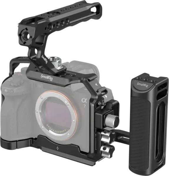 SmallRig 3669 Advanced Kit For Sony A7 IV / A7S III, Kit carcasa camera foto video mirrorless cu maner