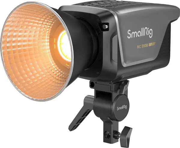 SmallRig 3966 RC 350B COB Video Light Lampa LED, 350W, Bi-Color 2700K-6500K, 115000 Lux, Montura Bowens, Adaptor GaN, Bowens