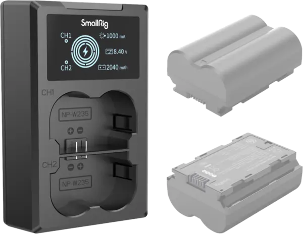SmallRig 4085 Battery Charger For NP-W235 Batteries, Incarcator dublu Sony