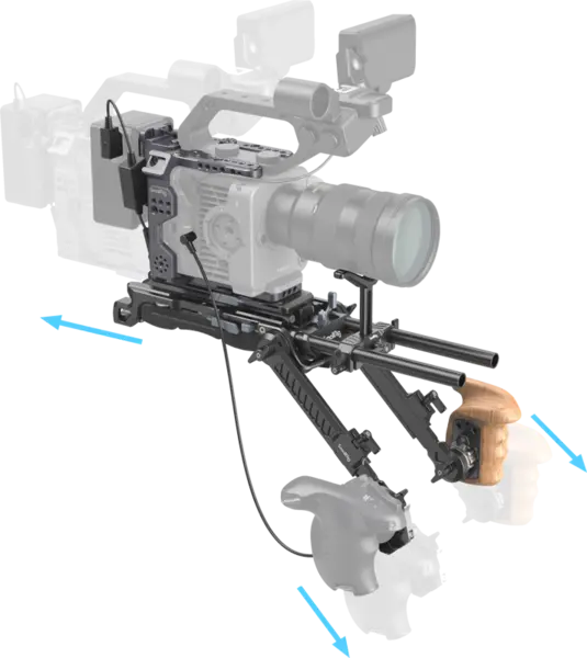 SmallRig 4125 Shoulder Rig Kit For Sony FX6, Kit de umar