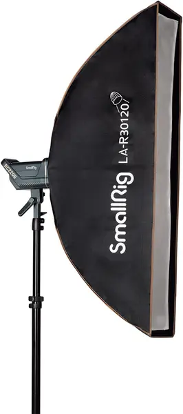 SmallRig 4200 Softbox Strip LA-R30120 30 x 120 cm, Montura Bowens, Include Grid Honeycomb si 2 Difuzii, Portret si Produs