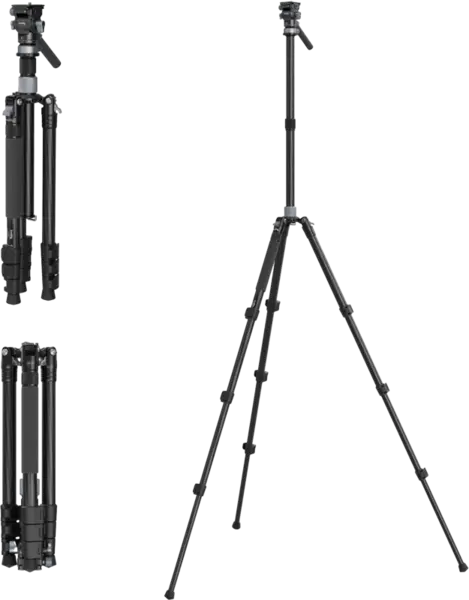 SmallRig 4221 Travel Video Tripod Kit, Trepied foto video carbon