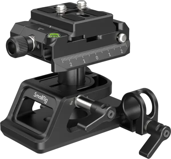 SmallRig 4233 Height adjustable Mount Plate Kit Universal ARCA & Manfrotto compatible, Placa de baza cu clema pentru tija