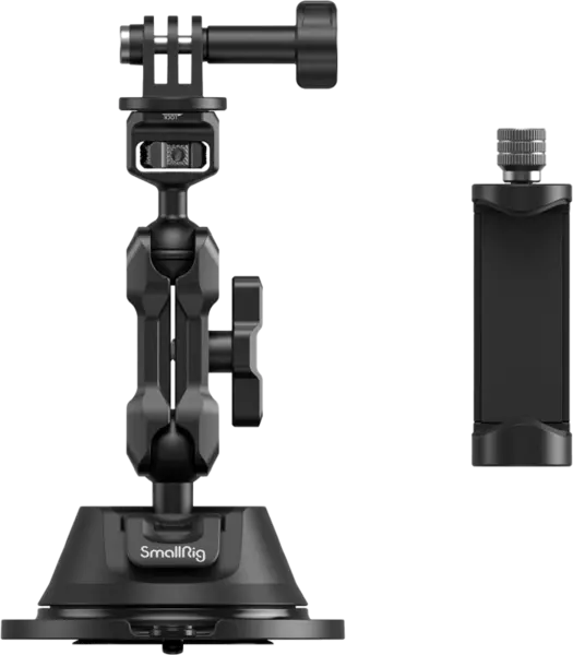 SmallRig 4275, Kit de Suport Portabil cu Ventuza SC-1K pentru Camere de Actiune / Telefoane Mobile