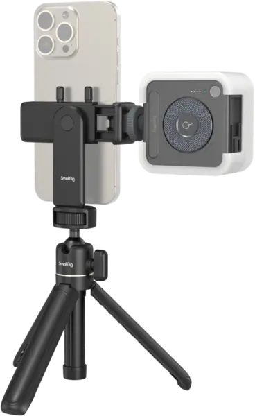 SmallRig 4367 Smartphone Vlog Tripod Kit VK-30 Advanced Version, Suport smartphone cu lampa LED