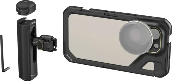 SmallRig 4392 Mobile Video Kit (Dual Handheld) for iPhone 15 Pro Max, Kit video dedicat iPhone