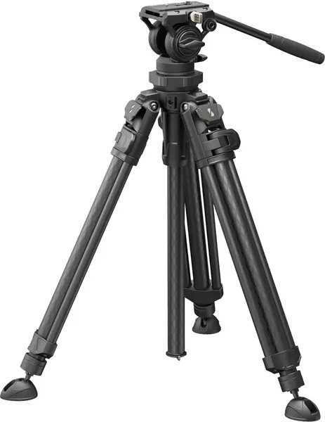 SmallRig 4420 AD-50 Pro Trepied Video Carbon, Tehnologie FreeSpeed One-Step, Cap Fluid, Sarcina 6 kg, Snap-on QR, Ultra-Usor