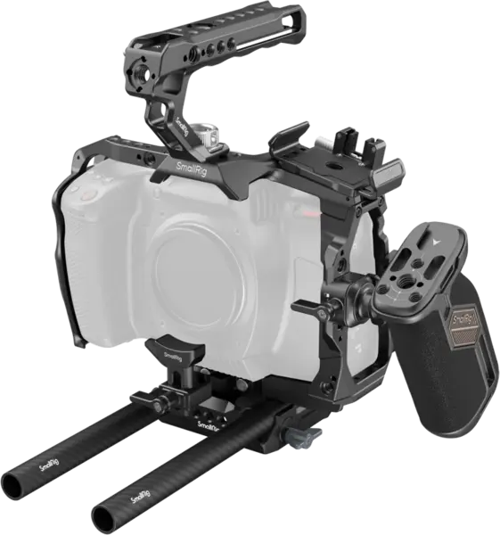 SmallRig 4575 Advanced Cage Kit for Blackmagic Design Cinema 6K, Kit carcasa camera foto video mirrorless cu maner