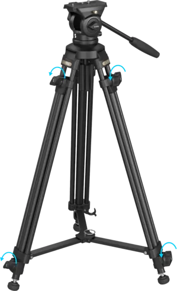 SmallRig 4684 Lightweight Video Tripod Kit AD-50 Lite, Trepied foto video aluminiu