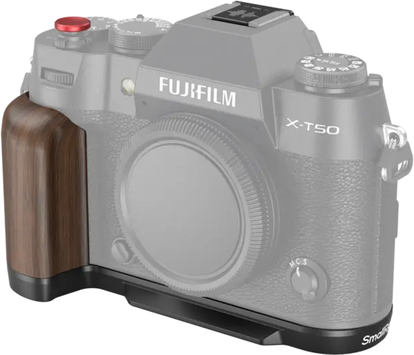 SmallRig 4784 Wooden L-Shape Grip for Fujifilm X-T50 Black, Grip din lemn camera camera foto mirrorless