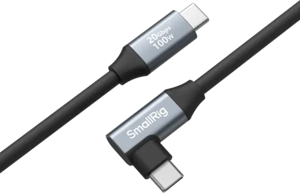 SmallRig 4791 USB-C (Straight) to USB-C (Angled) Data Cable 60cm, Cablu USB-C