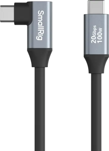 SmallRig 4791 USB-C (Straight) to USB-C (Angled) Data Cable 60cm, Cablu USB-C