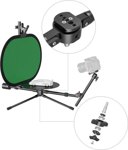SmallRig 4807 Professional 12" 360° Photography Turntable, Masa Rotativa Profesionala