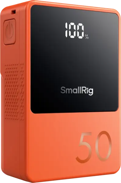 SmallRig 4871 V-Mount Battery Mini VB50 (Orange), Baterie externa