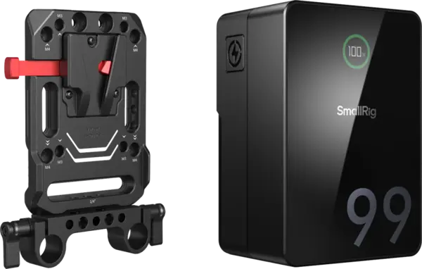 SmallRig 5047 VB99 Pro mini V Mount Battery Kit (4292 + 3016), Kit Placa V si Baterie externa