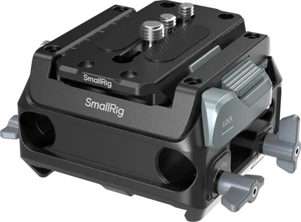 SmallRig 5366 Manfrotto-Type Mount Plate Kit with 15mm Dual Rod Clamp