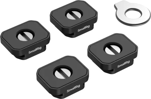 SmallRig 5472 Mount Plate with Cold Shoe Mount (4pcs)