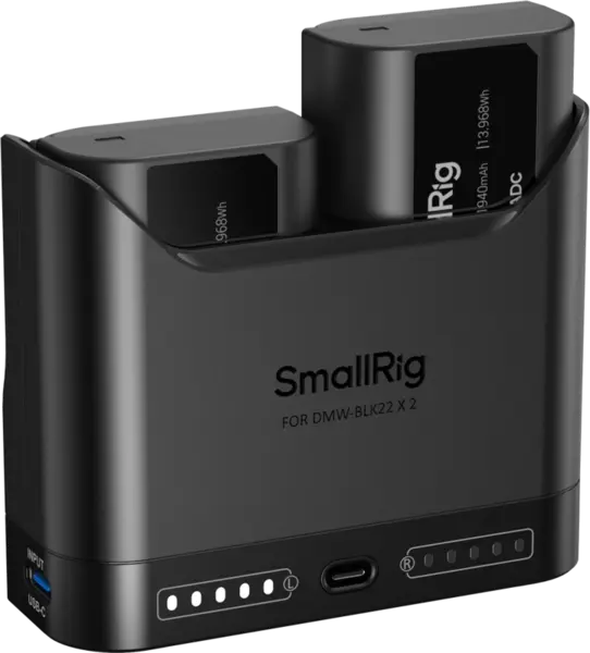 SmallRig 5487 Turbo Charging Kit for DMW-BLK22 Camera Batteries