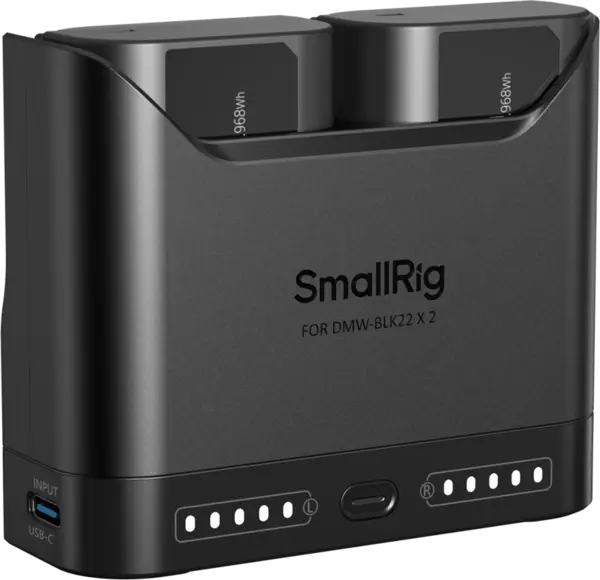 SmallRig 5487 Turbo Charging Kit for DMW-BLK22 Camera Batteries
