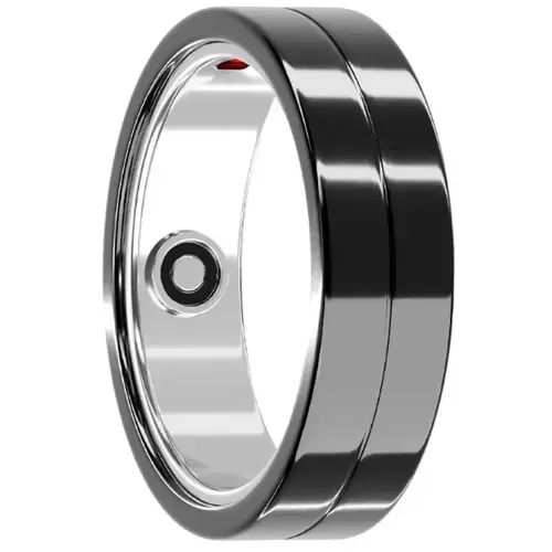 Smart ring Maxcom mRing MR100, Marimea 7, Bluetooth, GPS, Android/iOS, Monitorizare activitate, IP68 (Negru)