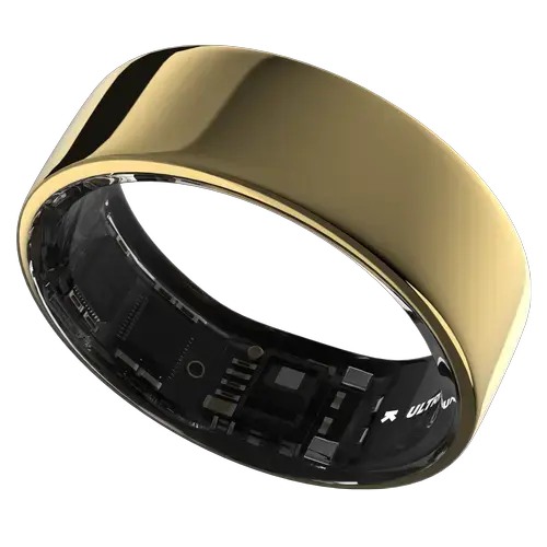 Smart Ring Ultrahuman Ring Air UHRA-AG-09, Bluetooth BLE5, HRV, VO2 Max, Android/iOS, Monitorizare ritm cardiac, Saturatie Oxigen, Autonomie 6 zile, 19.96 mm (Auriu)