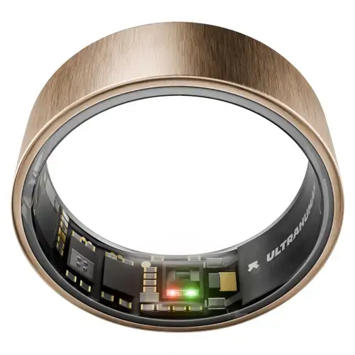 Smart Ring Ultrahuman Ring Air UHRA-BR-10, Bluetooth BLE5, HRV, VO2 Max, Android/iOS, Monitorizare ritm cardiac, Saturatie Oxigen, Autonomie 6 zile, 20.65 mm (Roz/Auriu)