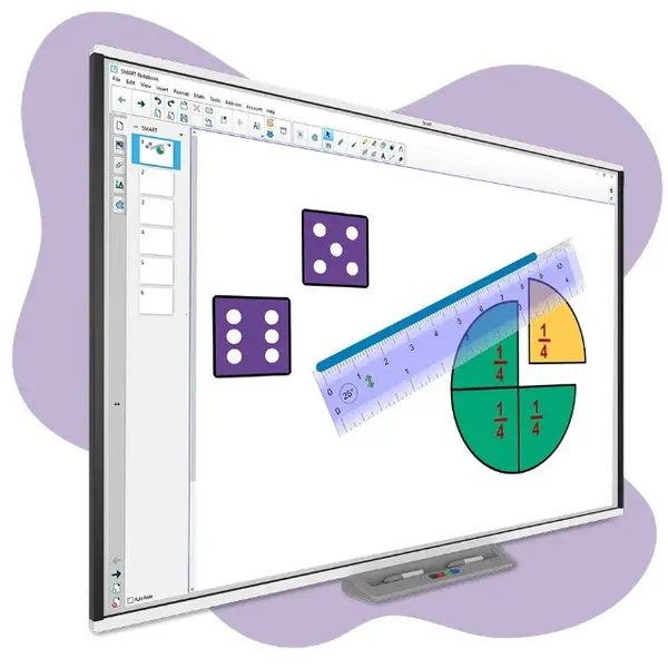 SMART Technologies Tabla interactiva SMART Board® SBM787, format 16:10, multitouch, 221 cm, gesturi, software