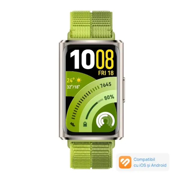 Smartband fitness Huawei Band 11 Pro, Nylon Strap Green