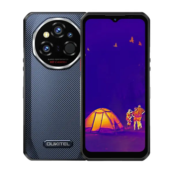 Smartphone Oukitel WP55 Ultra, Gri, 5G, 6.6 FHD+, 48GB RAM (16GB + 32GB Extensibili), 512GB ROM, 108 MP, Android 15, Dimensity 7025, Camera Termica, NFC, 11000 mAh, 33W, DualSIM