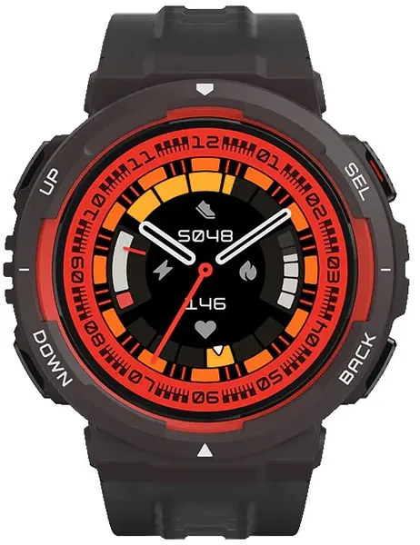 Smartwatch Amazfit - Active Edge, 46 mm, 1.32'', Lava Black
